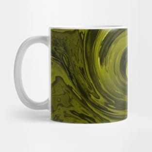 Olive Green Marble Floral Mug